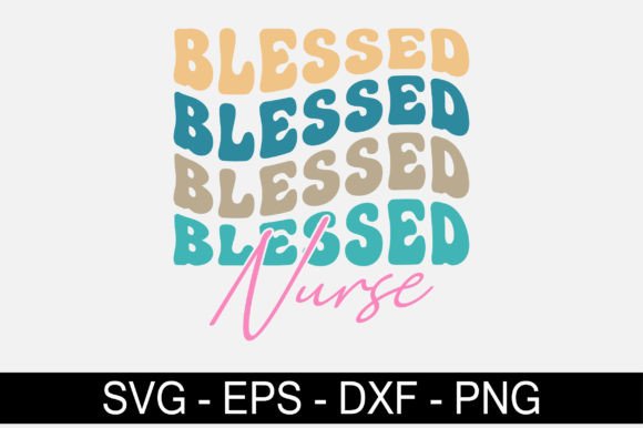 Blessed Nurse Retro Svg Design: Graphics and Crafts