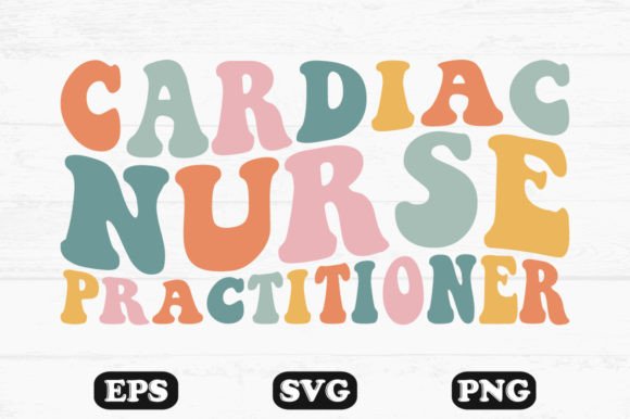 Cardiac Nurse Practitioner Retro SVG File