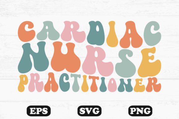 Cardiac Nurse Practitioner Wavy T-shirt: Graphics and Crafts