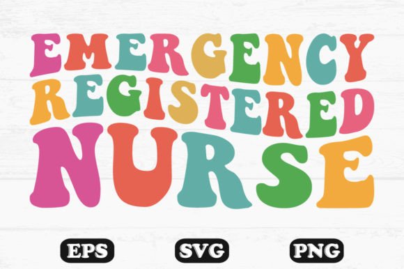 Emergency Registered Nurse Retro Svg File: Graphics and Crafts