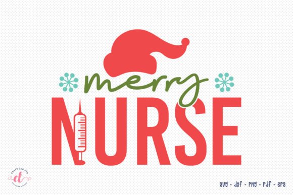 Merry Nurse - Christmas SVG Design