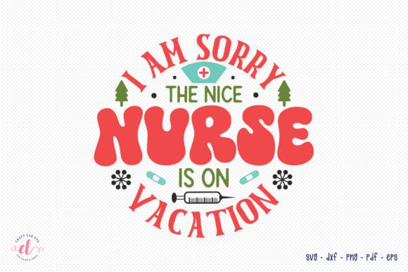 Nurse Christmas SVG Cut File