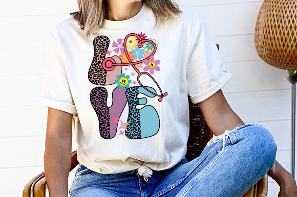Retro Nurse Sublimation Design Graphics