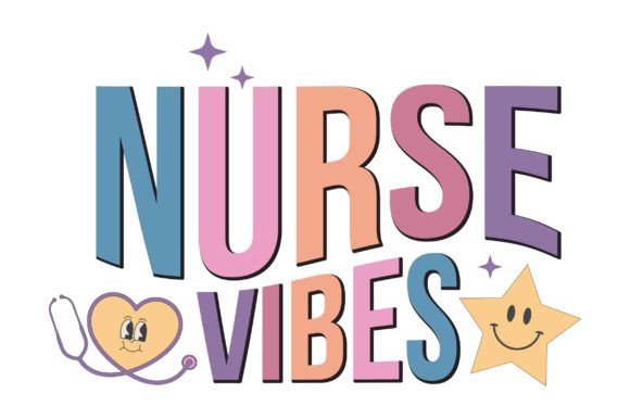 Retro Nurse Vibes Svg: Graphics and Crafts