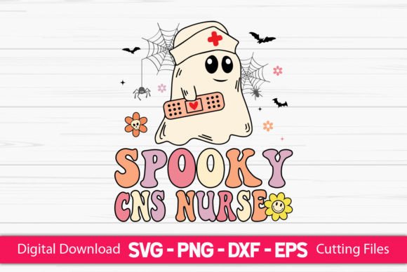 Spooky CNS Nurse Graphics for Crafts Projects