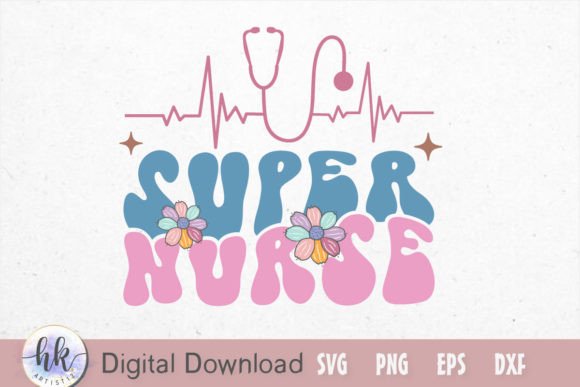 Super Nurse Retro SVG: Graphics and Crafts with a Nostalgic Vibe
